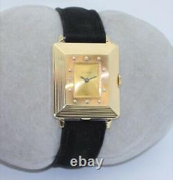 14K GOLD LECOULTRE Two-Tone Swiss Mid-Century Masterpiece 17-Jewel Cal 438/4CW