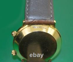 14K Gold 36 mm Vintage 50's Le Coultre-Vacheron Automatic MEMOVOX DATE Watch