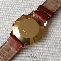 18KGOLD JAEGER LECOULTRE MEMOVOX WORLD TIME CAL K814 REF 3160 SWISS WATCH Ca1957