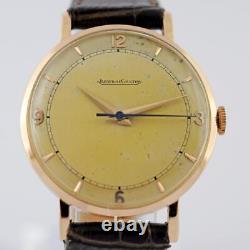 18k Solid Rose Gold Jaeger Lecoultre Manual Wind Swiss Made Working Gents Watch