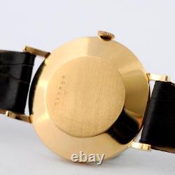 18k Solid Rose Gold Jaeger Lecoultre Manual Wind Swiss Made Working Gents Watch