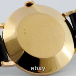 18k Solid Rose Gold Jaeger Lecoultre Manual Wind Swiss Made Working Gents Watch