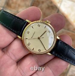 1940' Vintage JAEGER LECOULTRE P450/4C solid 18k gold watch working condition