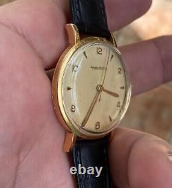1940' Vintage JAEGER LECOULTRE P450/4C solid 18k gold watch working condition