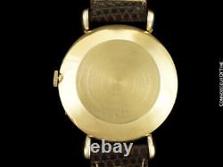 1941 JAEGER-LECOULTRE Vintage Mens Triple Date 14K Gold Minty with Warranty