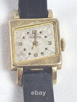 1950s Vintage Jaeger LeCoultre Ladies Manual Wind Watch Baroness NO Crystal