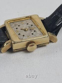 1950s Vintage Jaeger LeCoultre Ladies Manual Wind Watch Baroness NO Crystal