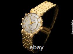 1951 JAEGER-LECOULTRE Rare Vintage Mens 14K Gold Watch THE SHIPS WHEEL