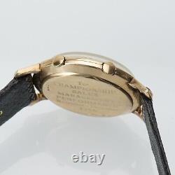 1955 Ford LeCoultre Memovox Vintage Men's Wrist Alarm 10K Gold Filled 34mm Runs