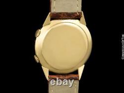 1957 JAEGER-LECOULTRE MEMOVOX Vintage Mens Reveil Wrist Alarm 14K Gold