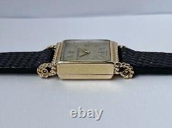 1959 Jaeger LeCoultre 9ct rope twist ladies watch JLC 490/BW serviced box