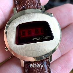 1970's Jaeger-LeCoultre Master Quartz LED Wristwatch UFO Case 10K GF Wristwatch