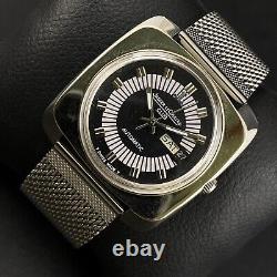 40mm Vintage Swiss Made Jaeger Automatic Day Date Men's Wrist Watch JL16