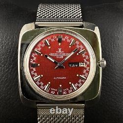40mm Vintage Swiss Made Jaeger Automatic Day Date Men's Wrist Watch JL17