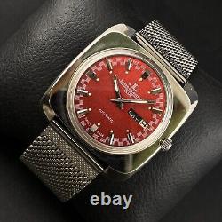 40mm Vintage Swiss Made Jaeger Automatic Day Date Men's Wrist Watch JL17