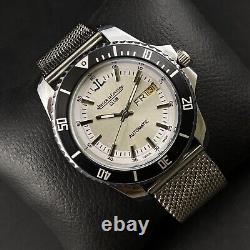 42mm Vintage Swiss Made Jaeger Automatic Day Date Men's Wrist Watch