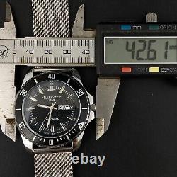 42mm Vintage Swiss Made Jaeger Automatic Day Date Men's Wrist Watch JL05