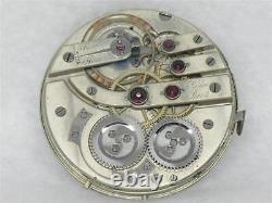 Antique 43mm Rowe Bros, Chicago 21 Jewel Swiss Lecoultre Bridge Movement & Dial