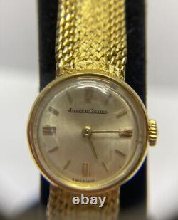 Antique Jaeger LeCoultre 18k Yellow Gold Womens Ladies Vintage Bracelet Watch