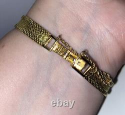 Antique Jaeger LeCoultre 18k Yellow Gold Womens Ladies Vintage Bracelet Watch