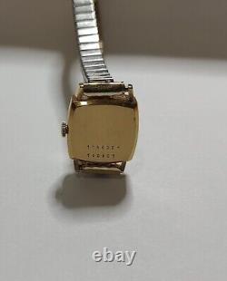 Antique Jaeger Lecoultre 18kt Yellow Gold Square Watch (b30)