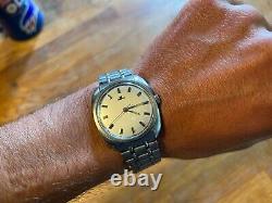 Authentic 1970s Jaeger LeCoultre Club vintage men's watch with original band