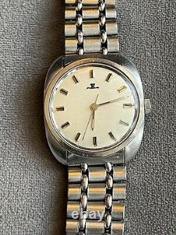 Authentic 1970s Jaeger LeCoultre Club vintage men's watch with original band