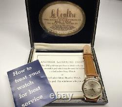 Beautiful vintage lecoultre mechanical swiss made wristwatch with box & papers