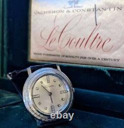 Boxed Vintage Le Coultre 18ct White Gold Diamond Dial Kaspar Esh Watch Serviced
