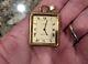 Cartier Jaeger Lecoultre 18k Yellow Gold Pocket Chain Watch Vintage