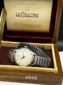 COLLECTIBLE 1940s Swiss LeCoultre Powermatic Watch, Gay Frerers Bracelet & Box