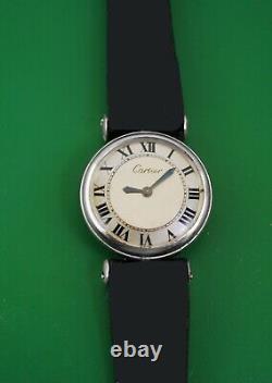 Cartier Vintage 1940's Back Wind by Jaeger Le Coultre Stainless Ladies Watch