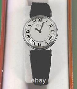 Cartier Vintage 1940's Back Wind by Jaeger Le Coultre Stainless Ladies Watch