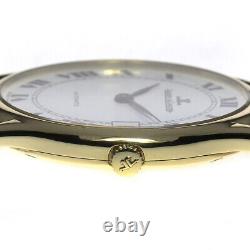 JAEGER-LECOULTRE Vintage 18K Yellow Gold white Dial Automatic Men's Watch 688882