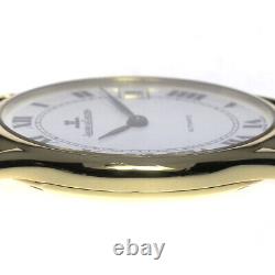JAEGER-LECOULTRE Vintage 18K Yellow Gold white Dial Automatic Men's Watch 688882