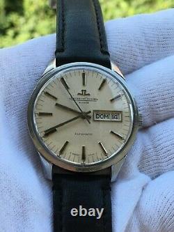 JAEGER LECOULTURE CLUB AUTOMATIC DAY DATE MENS 36.5mm SWISS MADE VINTAGE