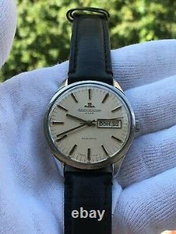 JAEGER LECOULTURE CLUB AUTOMATIC DAY DATE MENS 36.5mm SWISS MADE VINTAGE