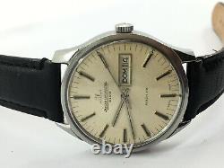 JAEGER LECOULTURE CLUB AUTOMATIC DAY DATE MENS 36.5mm SWISS MADE VINTAGE