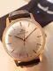 Jaeger Lecoultre 18k Gold 1960s Classic Vintage Manual Wind Watch