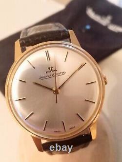 Jaeger LeCoultre 18K Gold 1960s Classic Vintage Manual Wind Watch