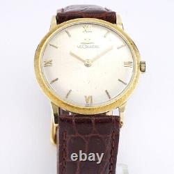 Jaeger-LeCoultre 18k Yellow Gold Vintage 1966 Manual Wind 32mm Mens Watch