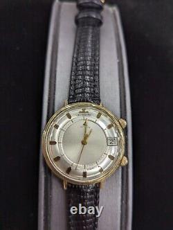 Jaeger LeCoultre Memovox Calendar Alarm 10k Gold Filled Vintage Watch- 36mm