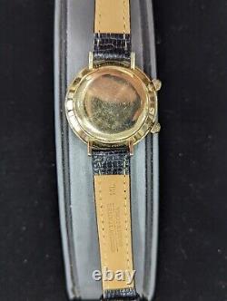 Jaeger LeCoultre Memovox Calendar Alarm 10k Gold Filled Vintage Watch- 36mm