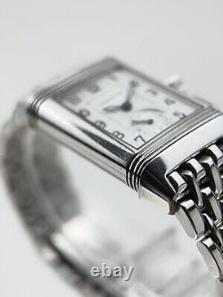 Jaeger LeCoultre Reverso Memory Stainless Steel Black 23x39mm Manual Wind Men's