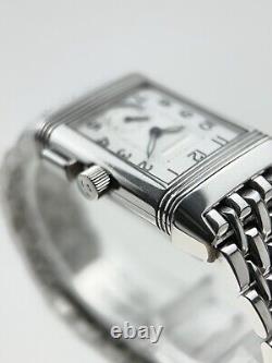 Jaeger LeCoultre Reverso Memory Stainless Steel Black 23x39mm Manual Wind Men's