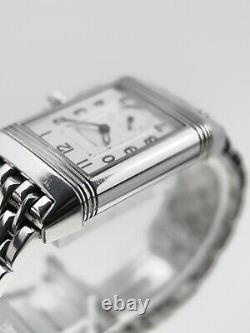 Jaeger LeCoultre Reverso Memory Stainless Steel Black 23x39mm Manual Wind Men's