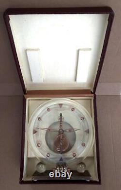 Jaeger-LeCoultre Vintage Clock 8 days winding Art Deco Style 1960