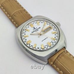 Jaeger Le Coultre Club Automatic White Dial Day Date Men Watch Refurbished