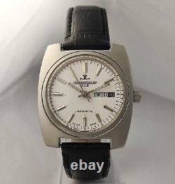 Jaeger Le Coultre Club Automatic White Dial Day Date Mens Watch 1916 Refurbished