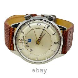 Jaeger Le Coultre Vintage Stainless Steel Memovox Parking Alarm Mens Watch